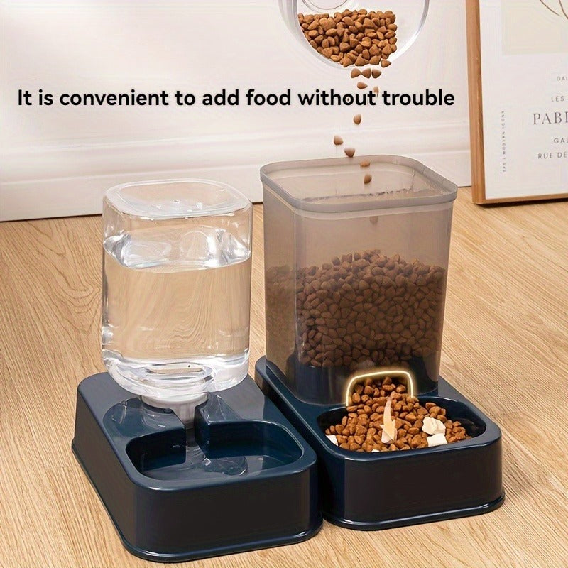 Automatic Pet Feeder & Drinker - Smart Portion Control Set