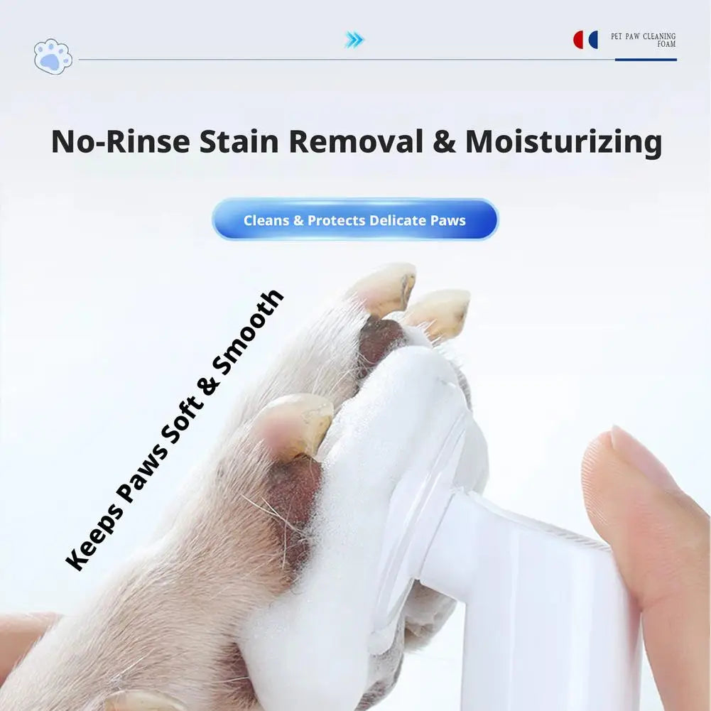 Pet Paw Cleaning Foam 150ml Cat And Dog Paw Foot Cleaning Scrub Pet Free Foot Cleaning Foam Spray Pet Wash Free Cleaning Foam